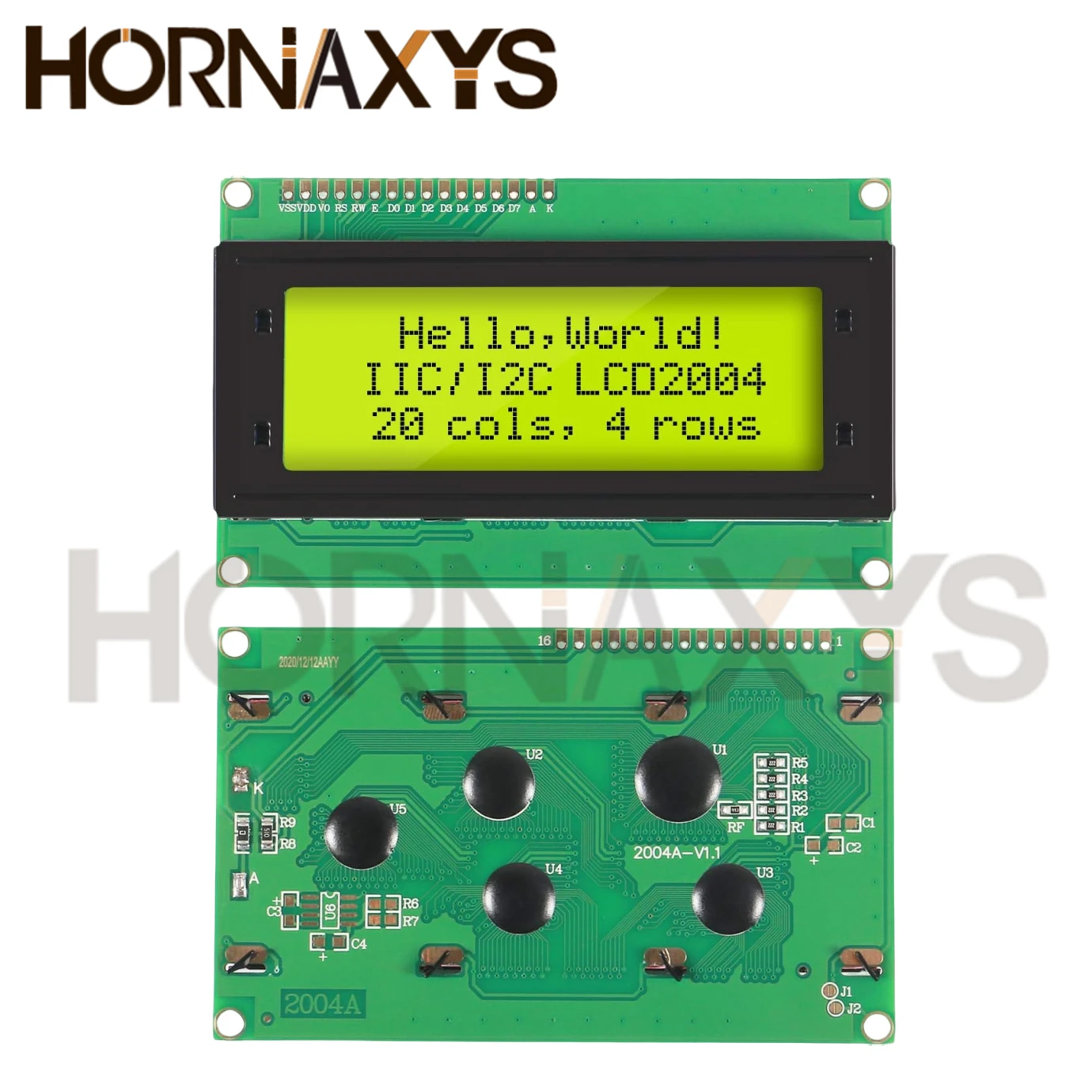 Imagem -06 - Módulo Adaptador de Caracteres de Tela Azul e Verde para Arduino Interface Serial Lcd Iic 20x4 Lcd2004 Mais I2c 2004a