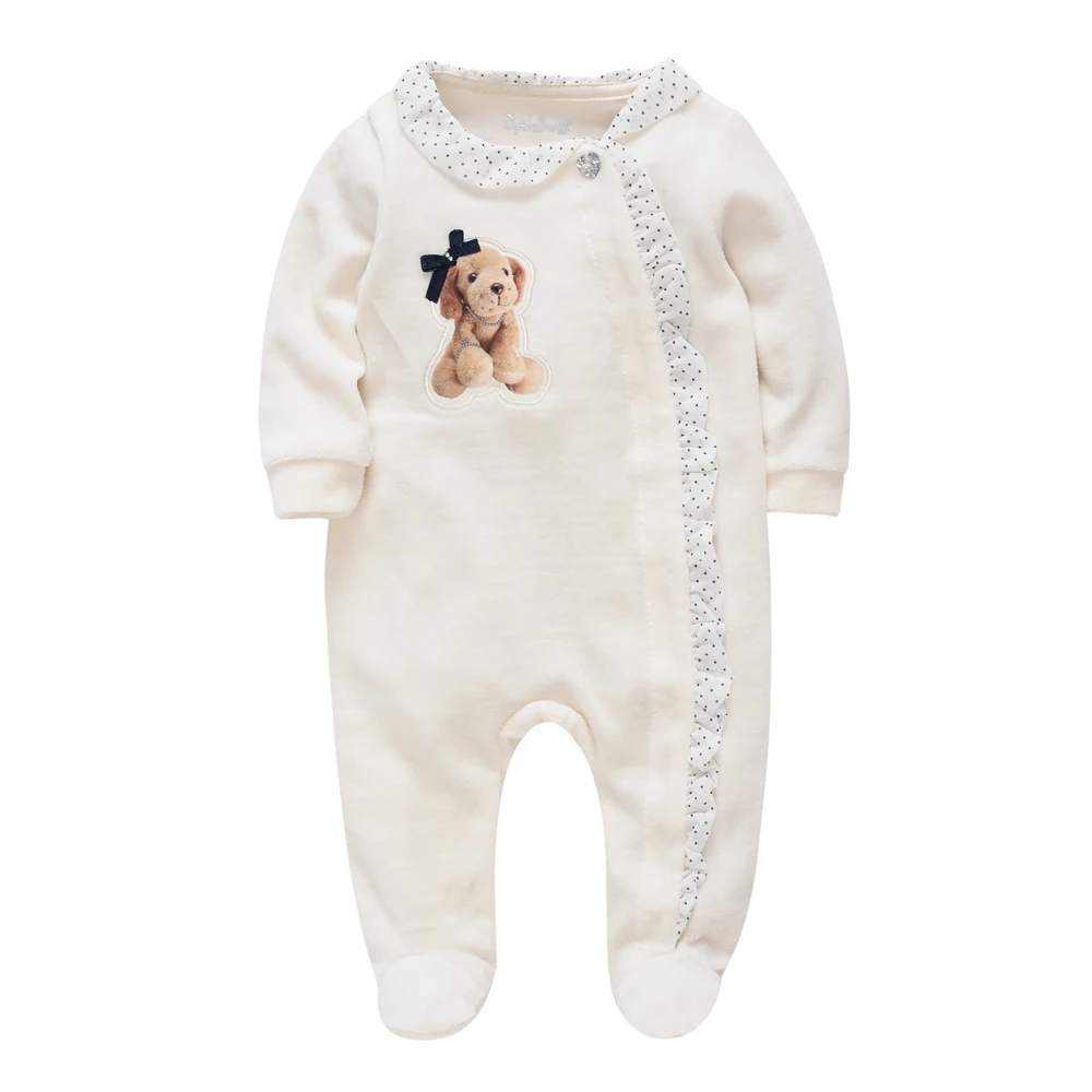 Winter Baby Rompers Velvet Warm Clothes Boys Pajamas Velour Girls Roupas Kids Menino Overalls Jumpsuit Costumes For 0-12M