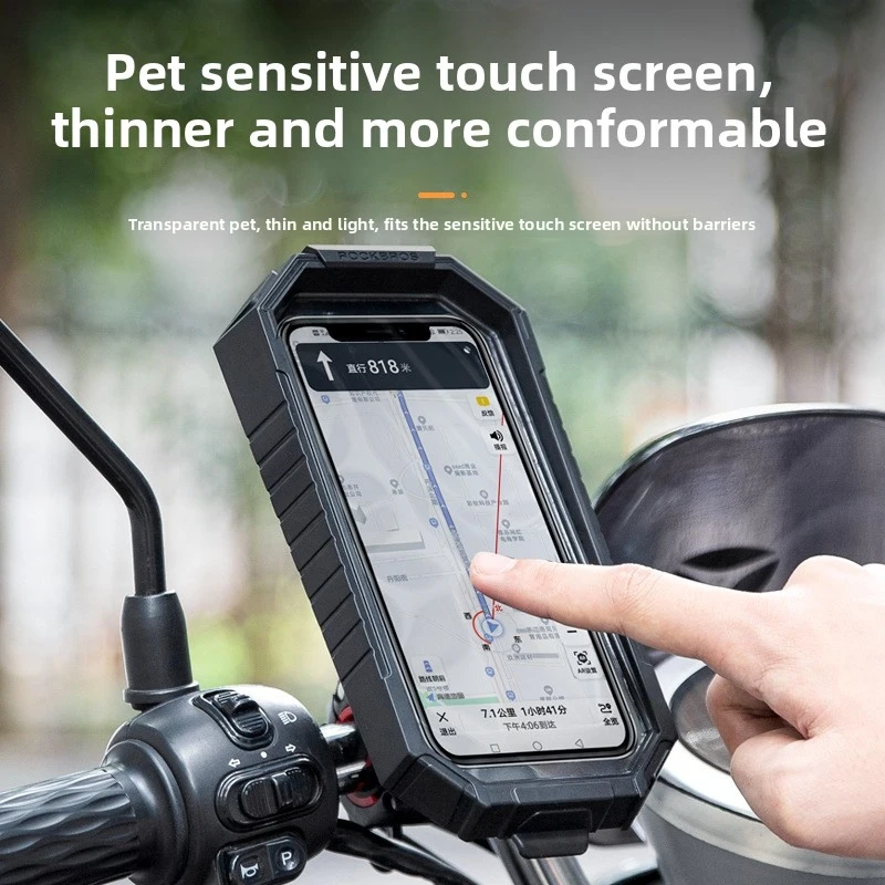 Electric Vehicle Phone Holder For Off-Road Riding Navigation, Waterproof And Shockproof Motorcycle And Bicycle Phone Mount