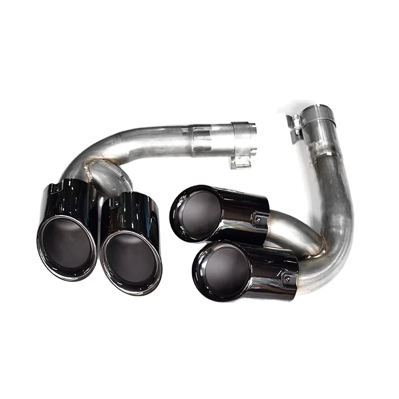 

For 2018-2024 Volkswagen Touareg 2.0/3.0 The Original Rectangle Upgrade round Black-Plated Four-Outlet Sports Exhaust Tip