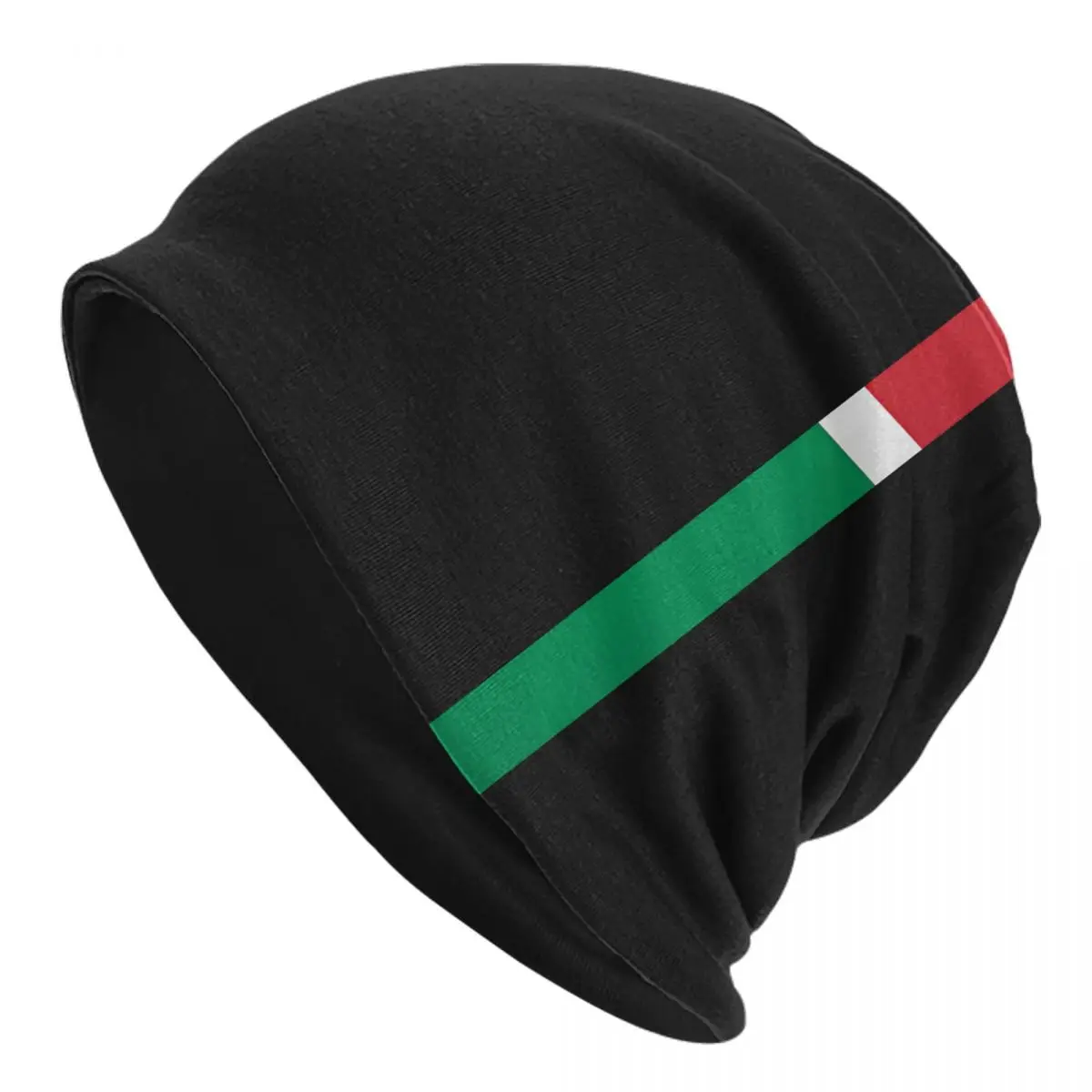 Italy Flag Strip Washed Thin Bonnet Windproof Casual Beanies Protection Men Women Hats