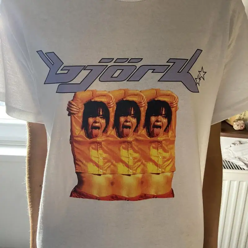 Custom Y2K Bjork t shirt