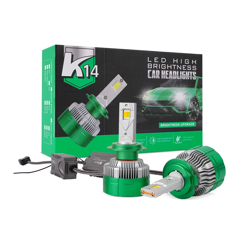 Best Seller H8 H7 Led Headlight Bulbs Tricolor Remote Control Color Temperature Headlamp H1 H4 Led Car Lights for Tiguan Toyota