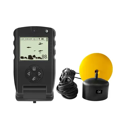 【Shop Now】Ice Fishing Sonar Sounder Fish Finder Portable 0.7-100M Echo-Sounder Alarm Transducer Fishfinder