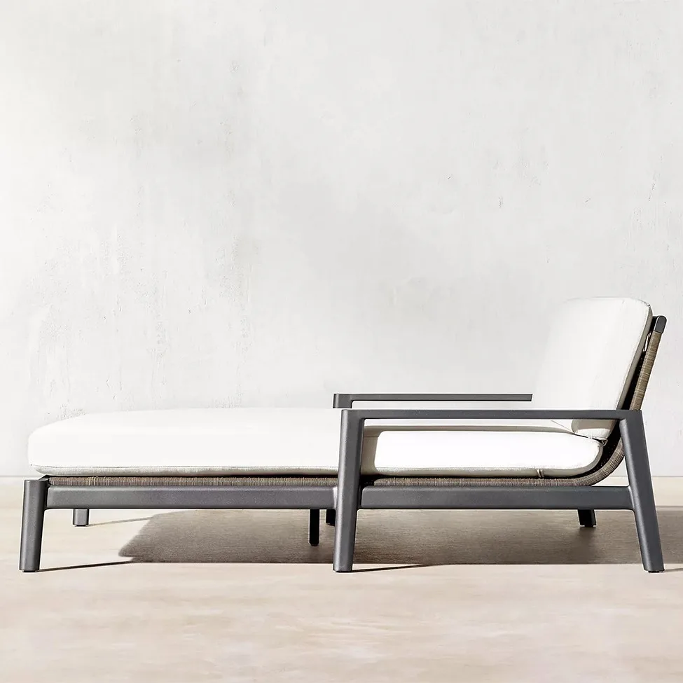 في الهواء الطلق حمام سباحة صالة كرسي الروطان مقاوم للماء واقية من الشمس كرسي الشاطئ فناء حديقة شرفة الترفيه في الهواء الطلق السرير