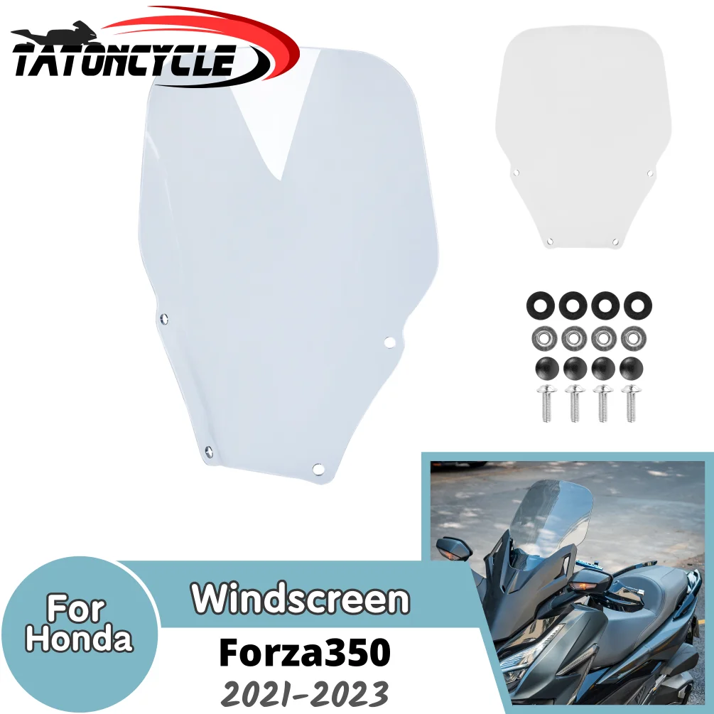 

For Forza NSS 350 Windscreen Windshield for Honda Forza350 NSS350 2021-2023 Motorcycle Flyscreen Wind Deflector Screen Shield