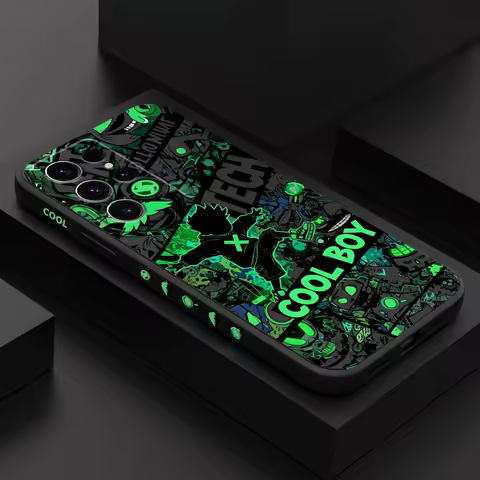 Cool Guy Graffiti Phone Case For Samsung Galaxy S25 S24 S23 S22 S21 S20 S10 S10E FE Ultra Plus Note 20 Ultra Silicone Cover