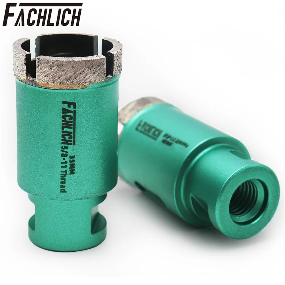 

FACHLICH 3pcs Dia35mm 5/8-11 Thread Welded Diamond Drilling Core Bits Wet Drill Crowns Hole Saw For Marble Granite Stone Tile