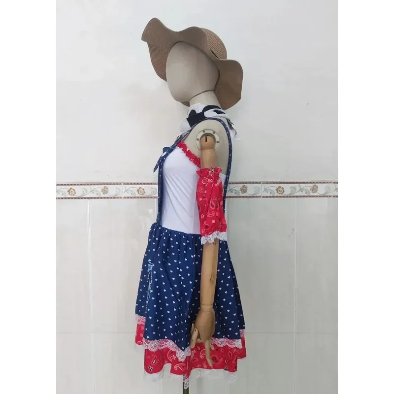 هالوين الكبار كاوبوي تأثيري حلي حفلة تنكرية راعية البقر كافالير فستان بتصميم حالم MN1