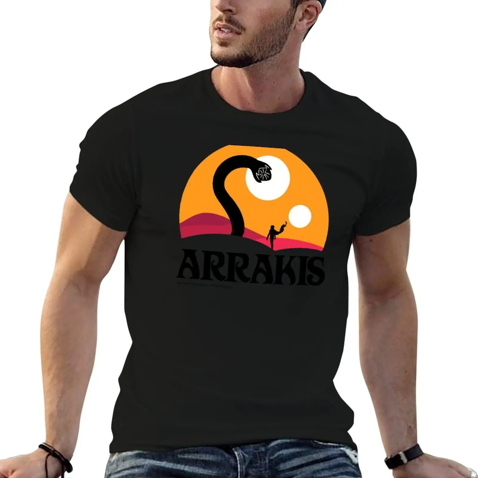 Fear Is The Mind Killer, Orange Arrakis T-Shirt summer 2026 Clothing men t shirts