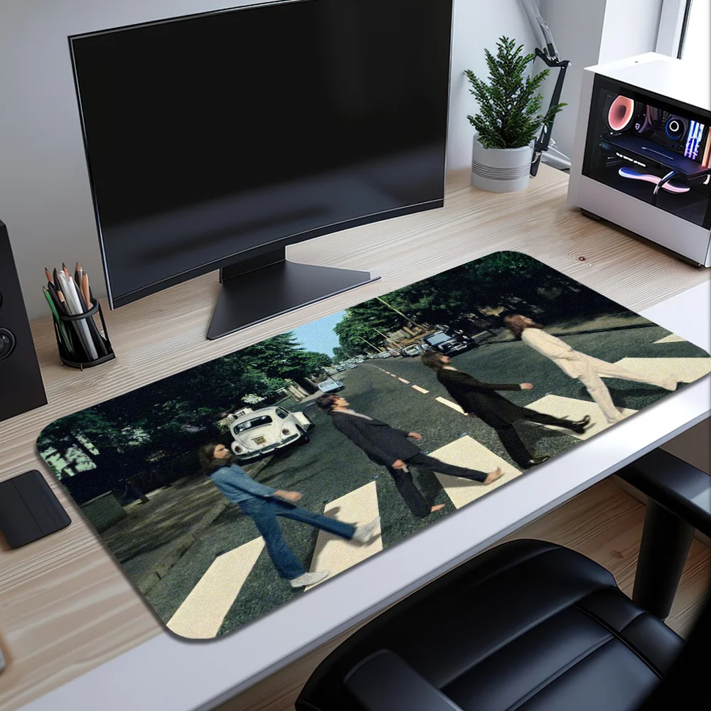 Band T-The Cool B-Beatles For Computer Game Big Keyboard Office Large Mouse Mat Pad Anti-slip Rubber PC Mice