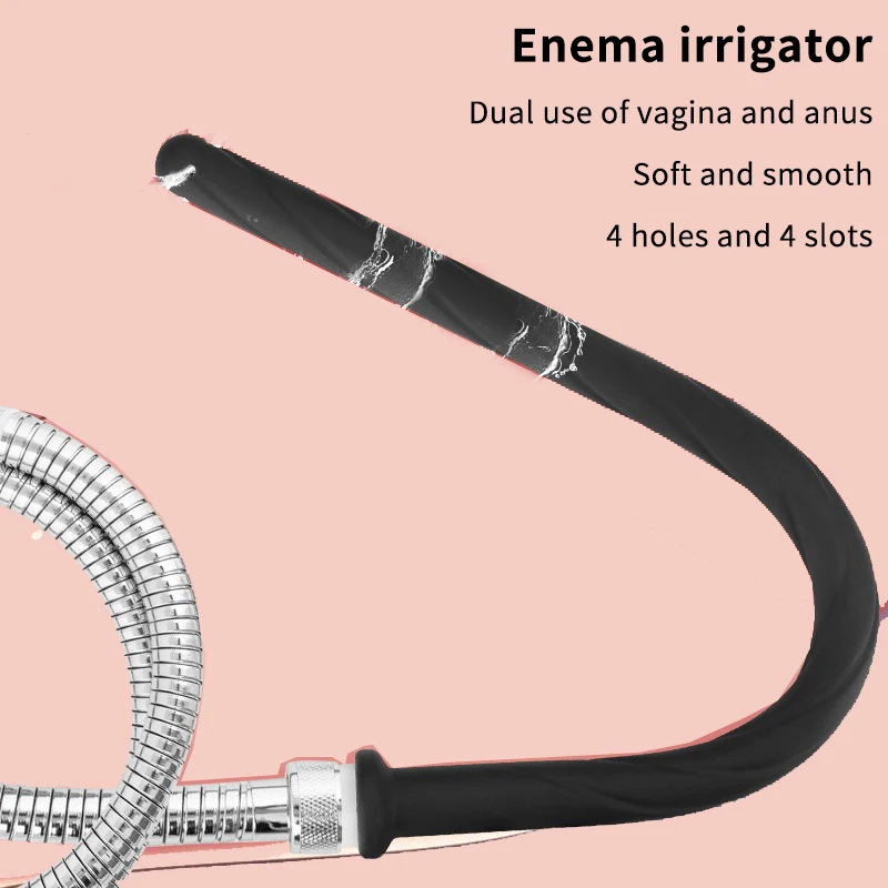 Tapón Anal profundo, tubo de lavado, tapón Anal largo, accesorios de limpieza, Juguetes sexuales para mujeres/hombres, parejas, tapón de silicona para ducha de ano vaginal