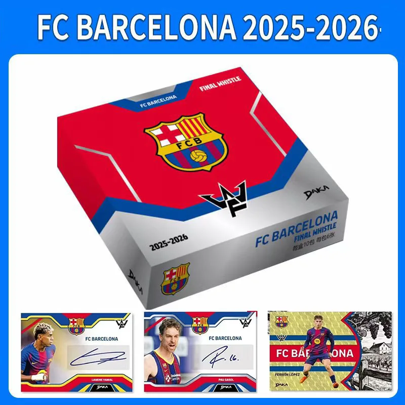 Nueva Serie de Tarjetas Coleccionables con Firma de Jugadores del FC Barcelona 2025-26, DAKA Original, Neymar, Pau Gasol, Camiseta Firmada, Regalo Divertido