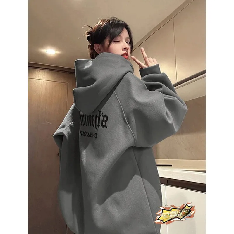 

Heavyweight Hoodie Men's Casual Loose Fit Sweatirt Autumn Winter Large Size 300 Pou Trendy Brand Outerwear Top