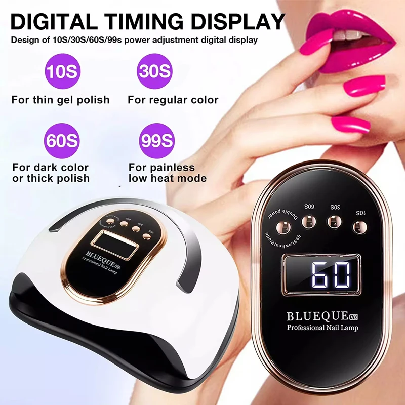 مصباح قابل لإعادة الشحن Led كشك الأظافر مجفف صالون مانيكير جل طلاء زهرة مع آلة تضيء لوازم الأظافر الأخرى #2