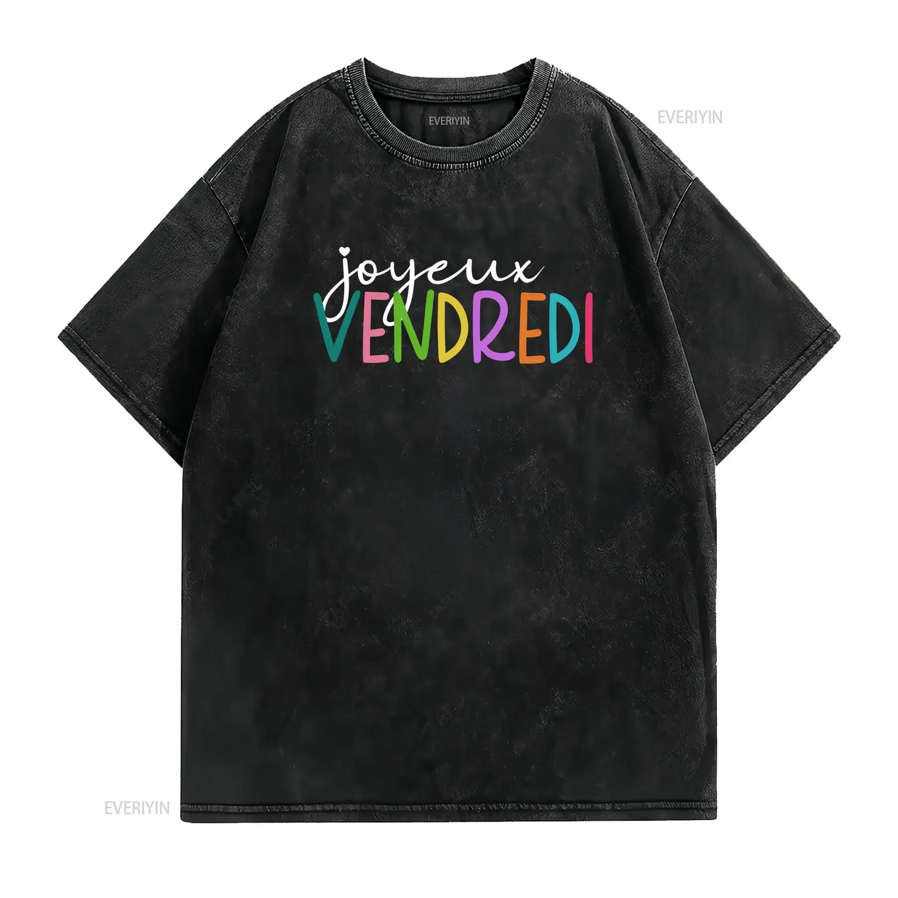 Joyeux Vendredi T Shirt Cest TGIF French Teacher FriYay La Prof Happy Friday vintage Washed Comfortable Unisex streetwear