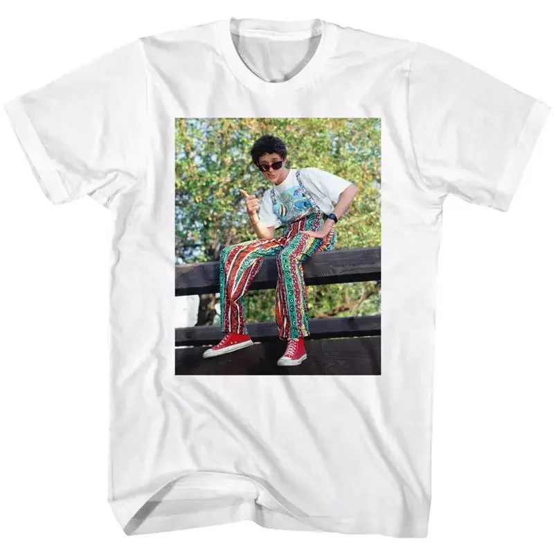 Saved By The Bell Thumbs Up Screech Sitting On Fence Red Hightops Men's T Shirt