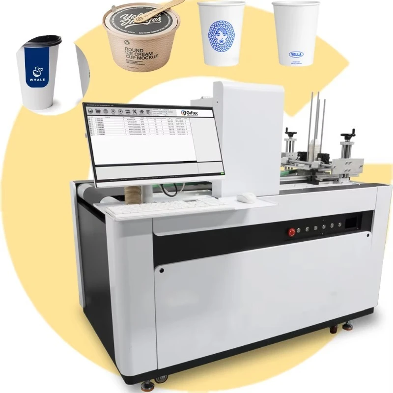 Finished Paper Cup Printer Automatic Feeding Printing I3200 Head One Pass Printer for Paper Cups Paper Bowls