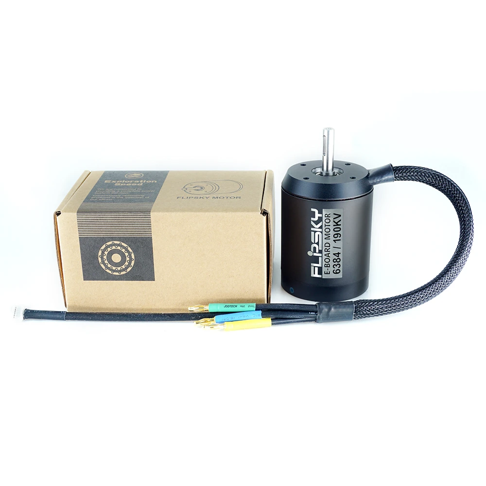 Flipsky BLDC Belt Motor Battle Hardened 6384 190KV 4000W for Electric Skateboard ESK8 DIY Assessories