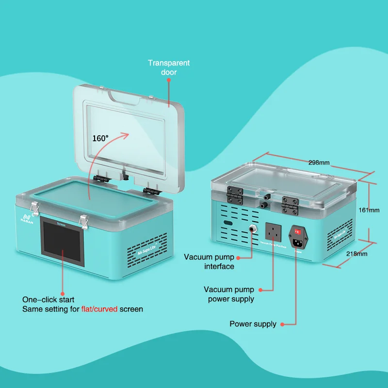 Imagem -06 - Nasan Vacuum Laminado Machine Grupo Nose-super Lite Removedor de Bolhas para Flat Curved Touch Lcd Screen Ferramentas de Reparo do Telefone Na-b2 7