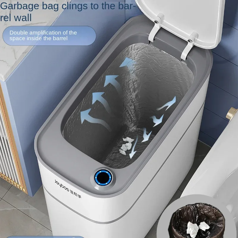 Smart Sensor Trash Can Automatic Bagging Induction Bin Intelligent Electronic Trash Can for Home Convenient Cleanup