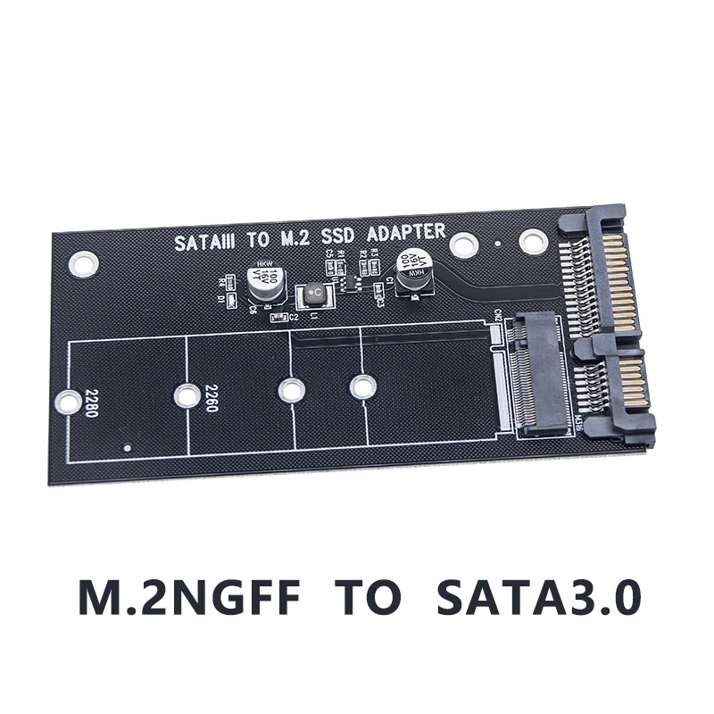 M.2 NGFF To SATA 3 3.0 Adapter Card SSD Convertor B B&M Key Protocol Solid State Disk Drive 2230 2280 2242 For PC Motherboard