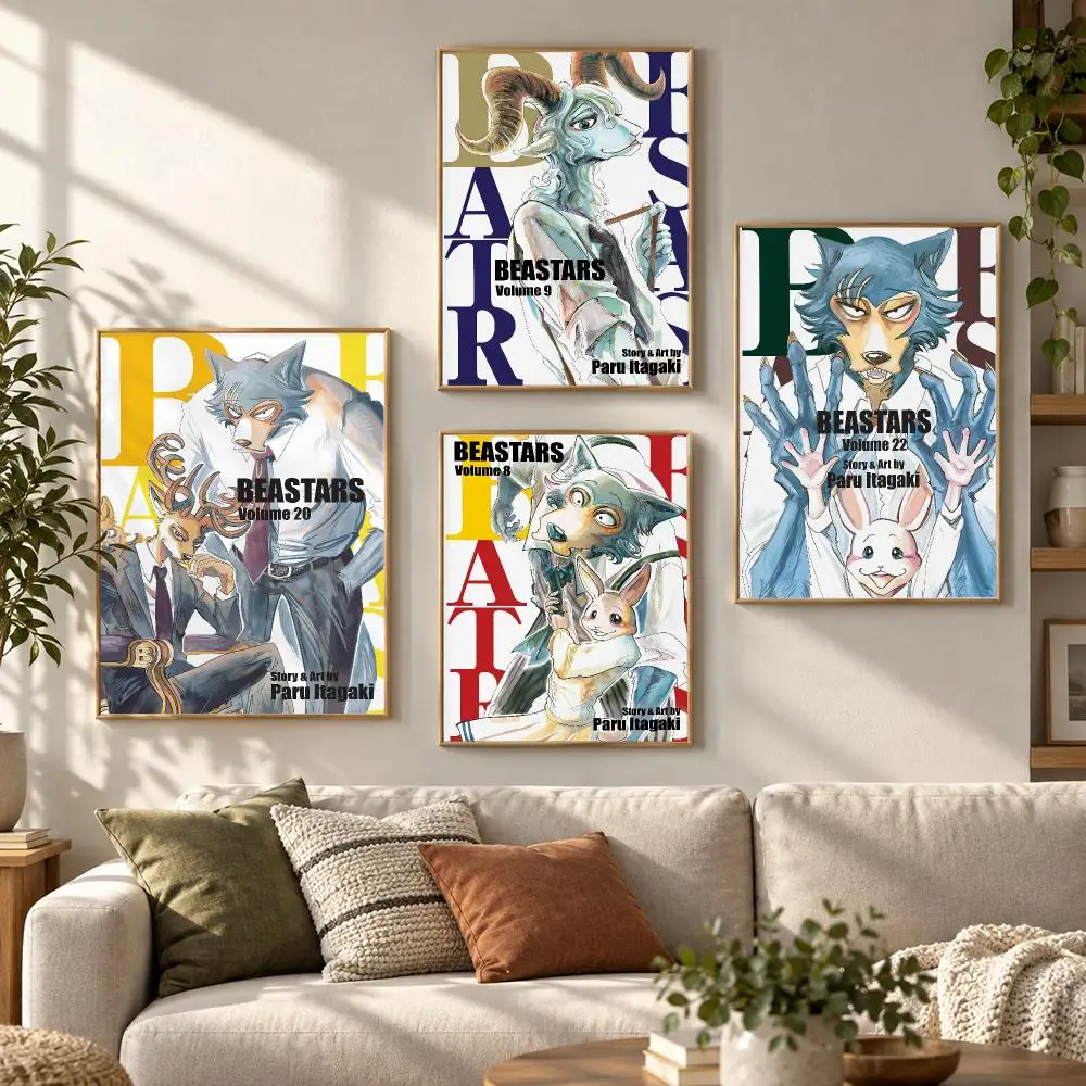 Anime B-Beastars Poster HD Waterproof Aesthetic Wall For Home Decor Trendy Durable Easy To Apply Art