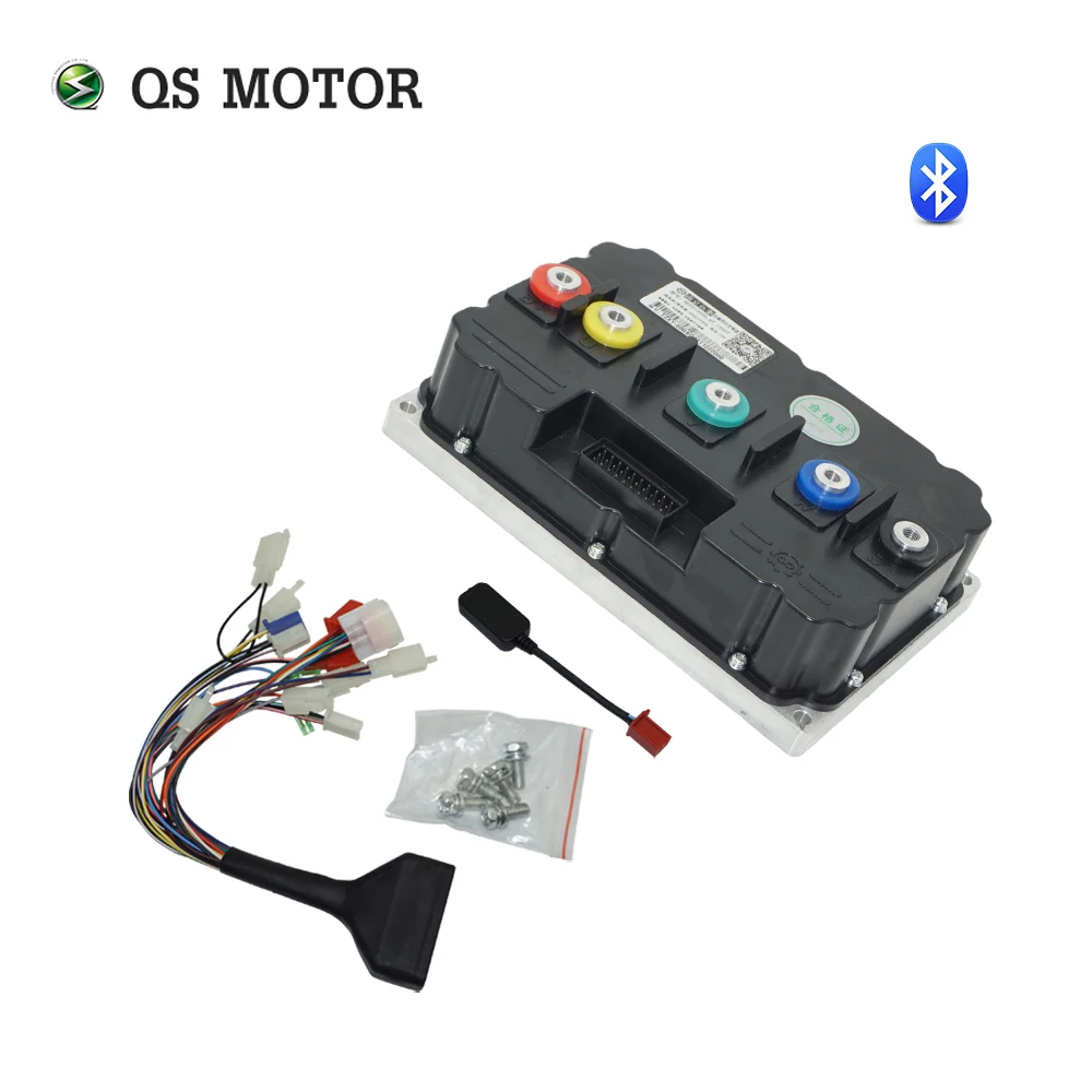 QSMOTOR 8000W 72V QS180 90H Encoder Mid Drive Motor Conversion Kit With Fardriver ND721200 Controller Electric Motorcycle