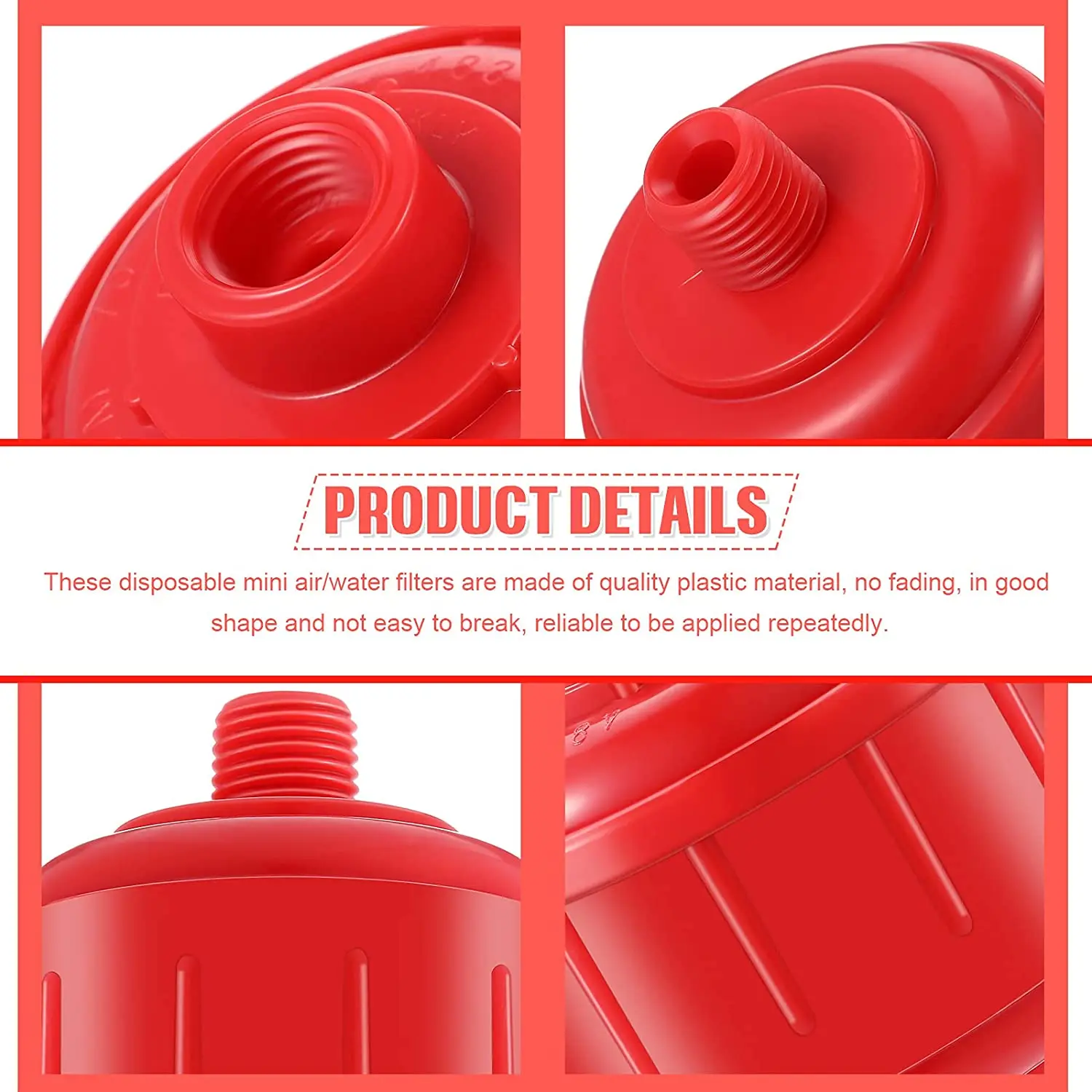 Mini Disposable Water and Air Filters Whirlwind Air Line Filter 4/6/12/18Pcs Spray Gun Filter for Removing Water