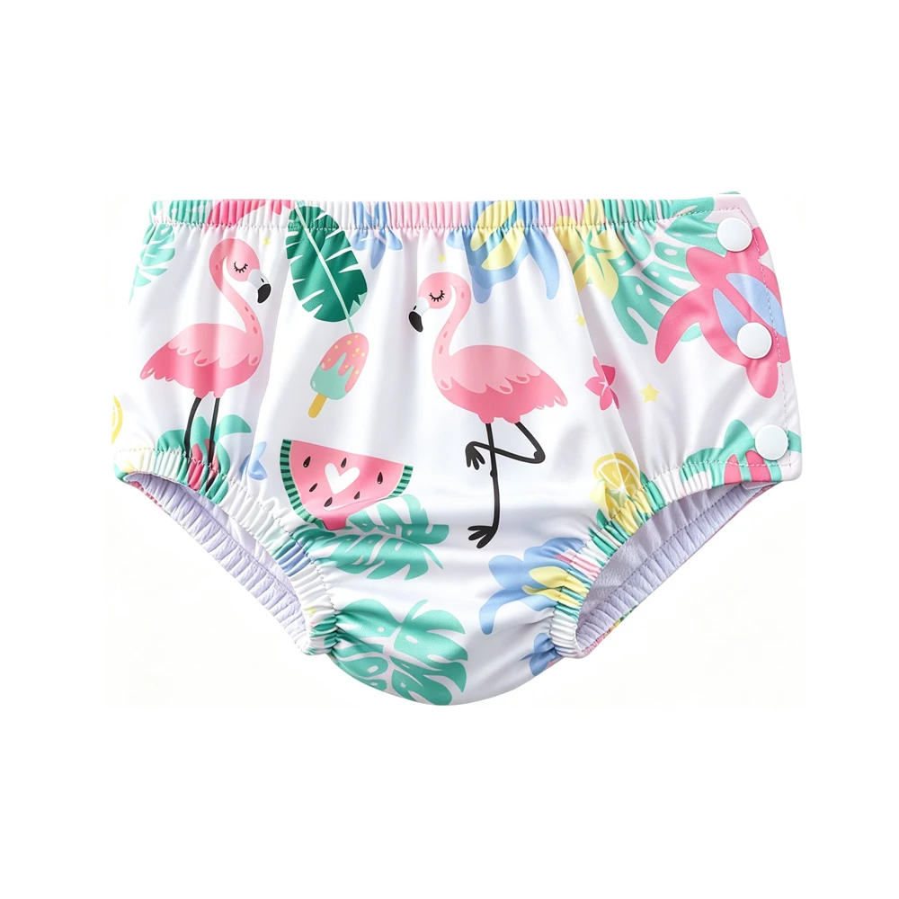 Babyland 5pcs/Lot Baby Swimming Pool Diaper Waterproof Cloth Diapers Swimwear for Kids Pool Pant Swimming Nappy Fit For 0-3Y