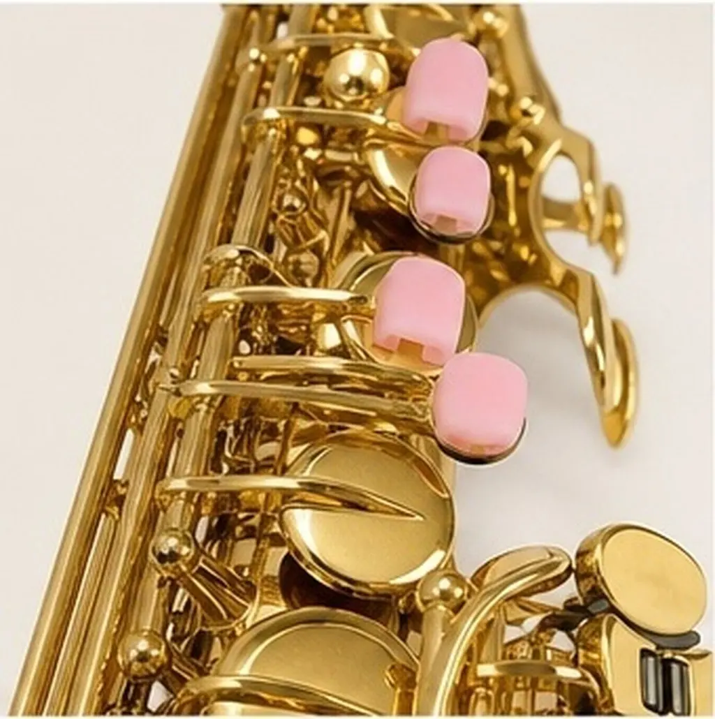 6Pcs Sax Side Key Protective Pads Silicone Riser Covers for All Saxophones Enhanced Stability Long-Lasting Performance Music