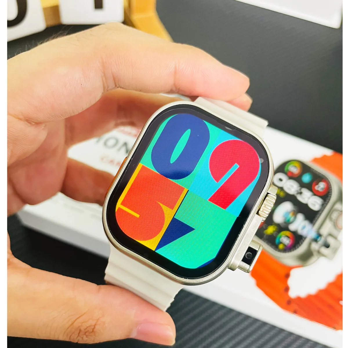 Smartwatch S9 Ultra 4G com Cartão SIM e Câmera, Atendimento Chamada, Notificação Whatsapp, Conecte Bluetooth, Fone de Ouvido, VS, S9 Ultra, Smartwatch, 2.01"