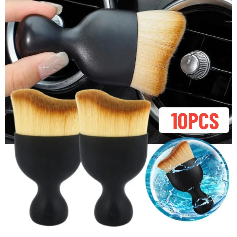 Car Interior Cleaning Brush Air Conditioner Air Outlet Cleaning Brush Soft Nanofiber Detail Brush Car Crevice Dust Removal