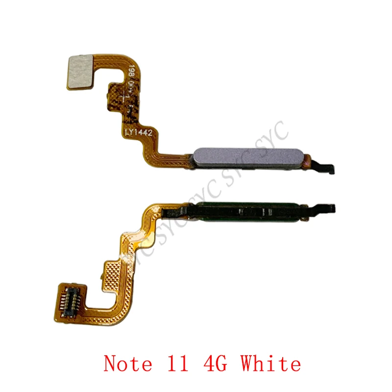 Fingerprint Sensor Scanner For Redmi 10 Note 10 5G Note 11 4G Button Flex Cable Replacement Parts