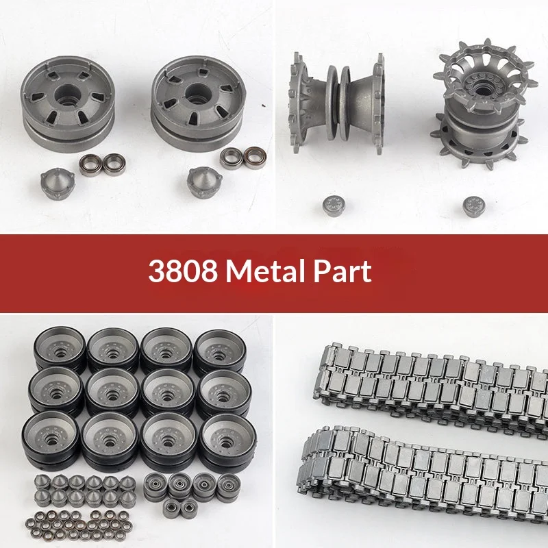 Henglong 1/16 British Challenger 2 Tank 3908 Modification Accessories Metal Road Wheel Drive Wheel Induction Wheel Track Upgrade