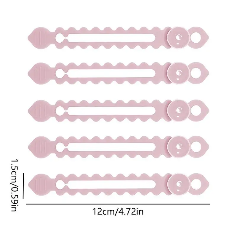 Silicone Cable Ties Silicone Reusable Cable Management Organizer Reusable Cable Organizer With Suction Cup Multipurpose Cord