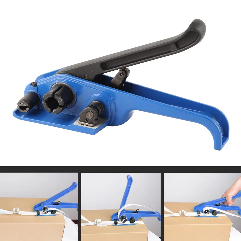 Professional Sealer Cutter Manual Strapping Tool Manual Packing Tools Blue Packing Tool Set Heavy Duty Tensioner Strapping