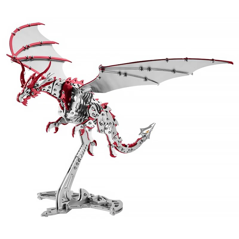 

DIY assembly 3D metal pterosaur assembly model set decorative toy ornaments mechanical puzzle solving cool boy's gift