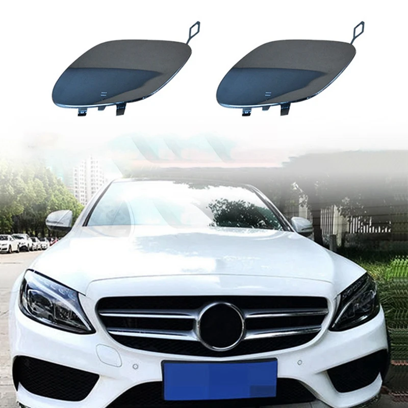 2X Front Bumper Tow Hook Cover Eye Cap For Mercedes-Benz W205 C300 C400 C63AMG 2015 2016 A2058850724