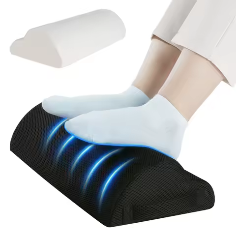 Memory Foam Office Foot Stool & Under Desk Footrest Leg Elevation Pillow for Gaming & Home Office product image