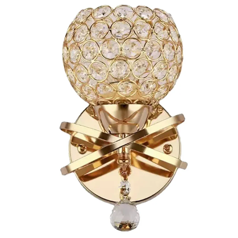 

A88E-Роскошный хрустальный светильник для прохода и спальни, настенный светильник в современном американском стиле