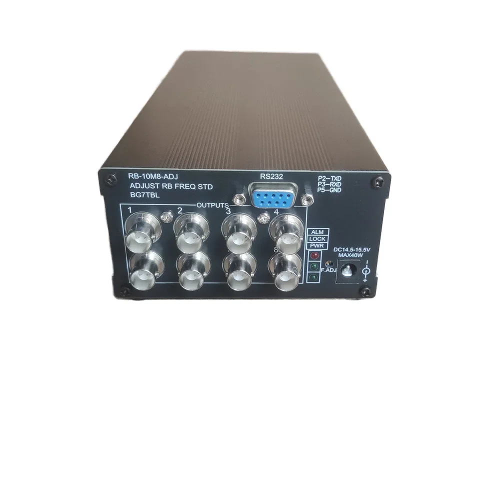2026 10kHz-150MHz 8-Channel Adjustable Clock Source Built-in SA.22C Rubidium Clock Frequency Standard with BNC Connector