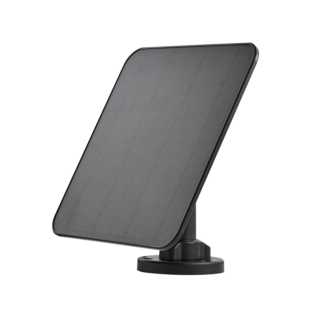 

IP65 Solar Charging Panel Designed For Eufycam Camera Users Designed For Micro USB Type-C Port Black