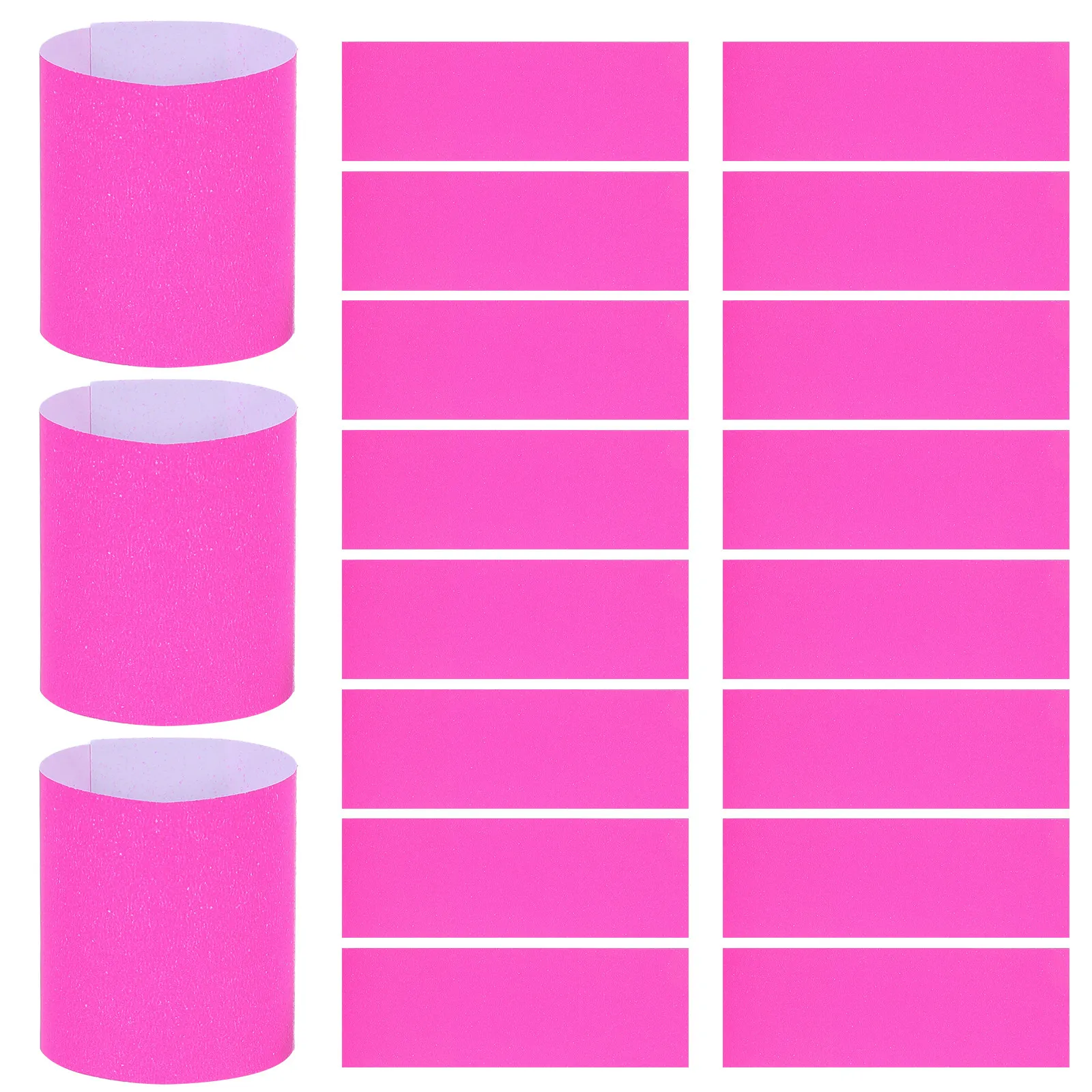 500Pcs Disposable Paper Napkin Bands Self-Adhesive Napkin Rings for Party Wedding Table Decoration Restaurant Utensil Wrappers