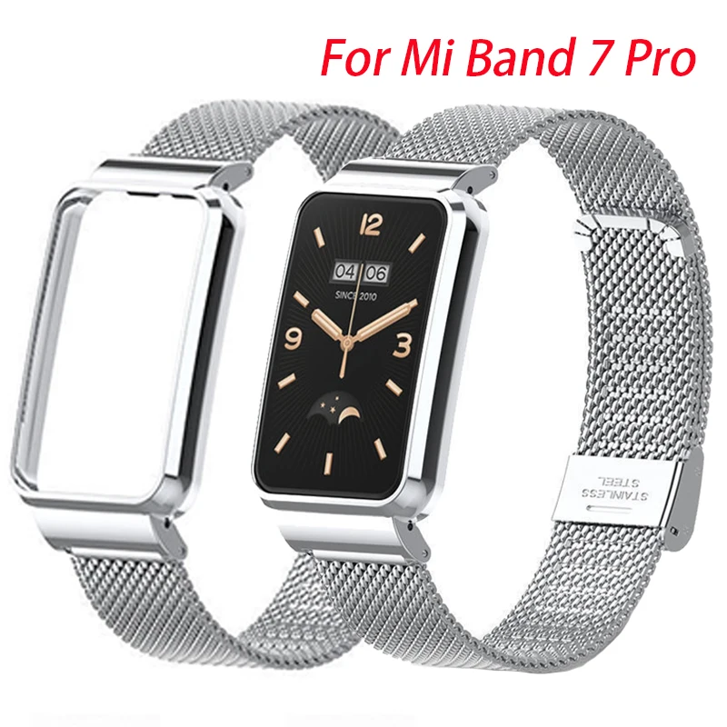 

Metal Strap Case Protector for Xiaomi Mi Band 7 Pro Smart Band Accessories Wristband for mi band 7 pro Bracelet Protective Shell