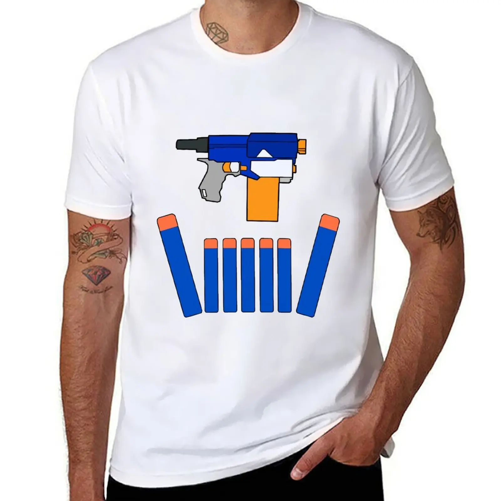 

Футболка NERF STYLE TOY DESIGN - CROWN OF DARTS, мужская, приталенная, с дизайнерским принтом