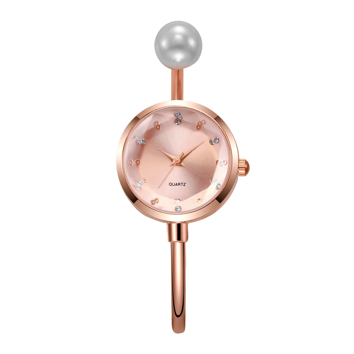 Elegant Pearl Bracelet Strap Women Quartz Watch Fashion Rhinestone Dial Quartz Watch Ladies Clock Reloj Mujer image 5