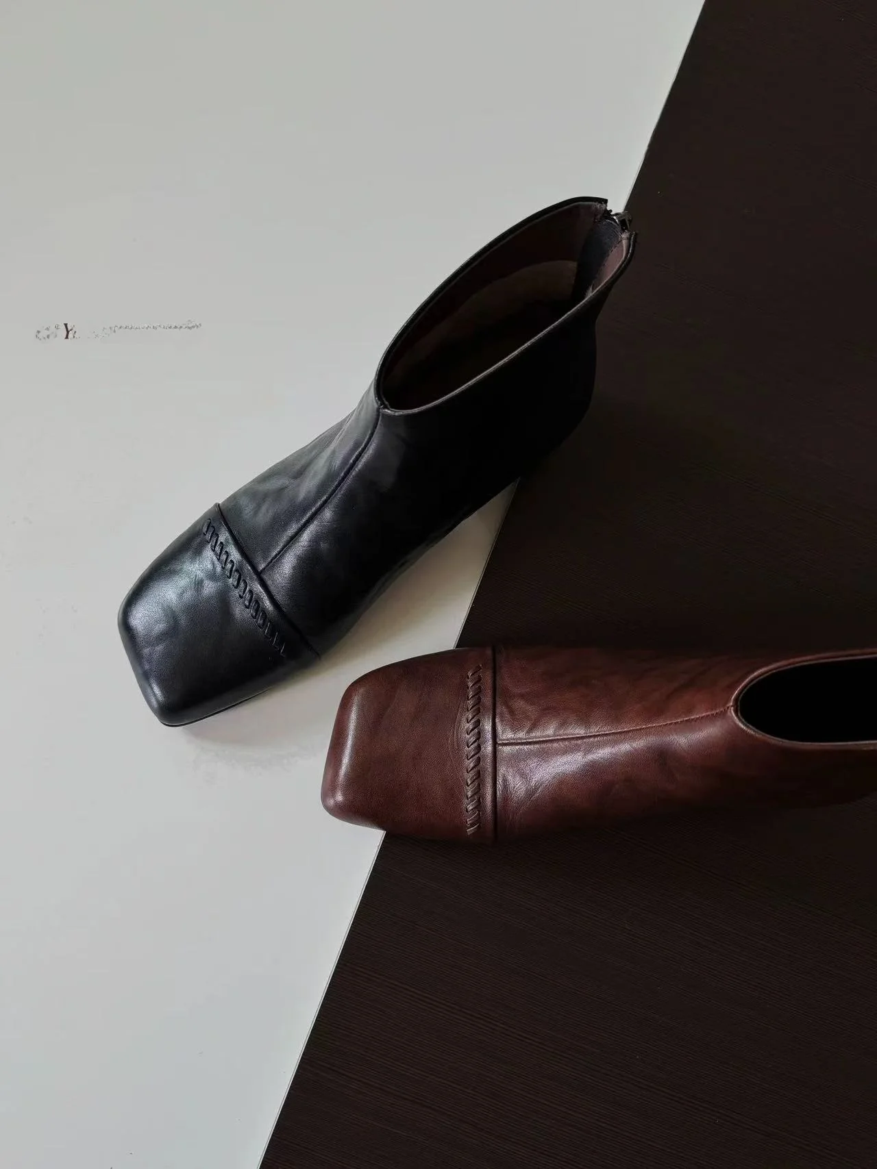 

Женские ботинки челси из натуральной кожи на массивном каблуке в стиле ретро, женские ботинки большого размера, модная зима