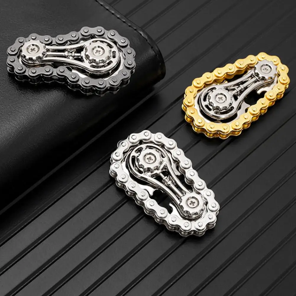 Jouet Spinner Fidget à engrenages métalliques pour adultes, Spinner mécanique pour soulager le Stress et l'anxiété, accessoires de bureau Cool