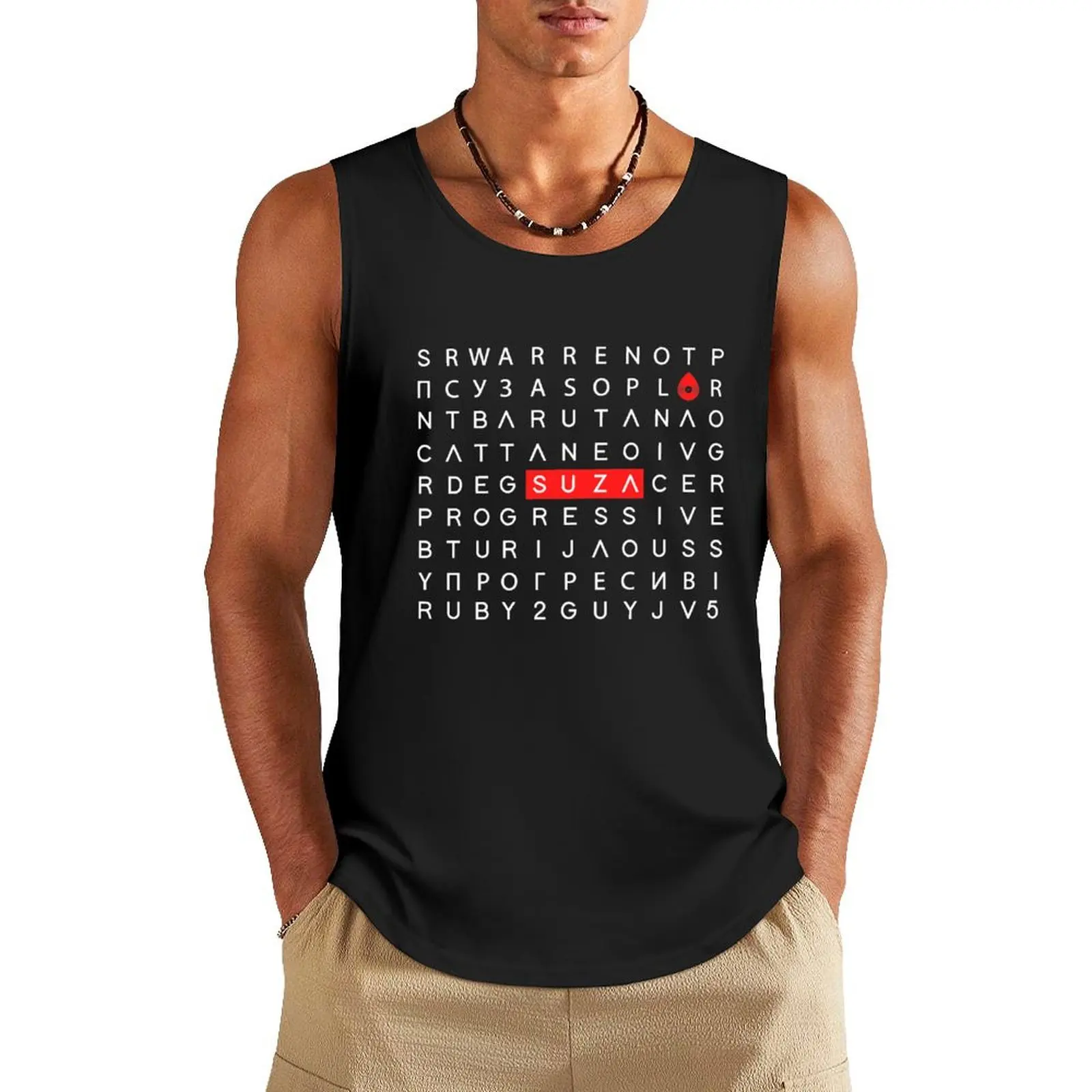 

grid21 Tank Top Men's summer clothes 2025 t-shirt gym man